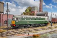 3376 Heljan Class 33/2 Diesel Locomotive number D6591 in BR Green livery with small yellow panels